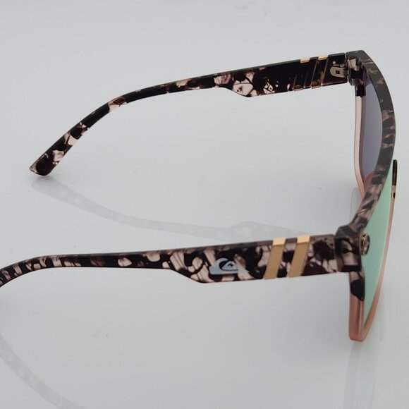 Quiksilver Shield Sunglasses Tortoise Shell Frame Flash Pink Mirror Lens NEW Q9 - Picture 9 of 12